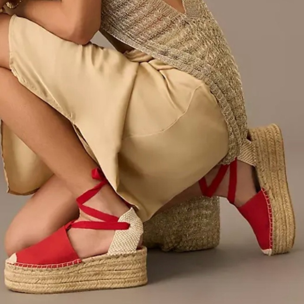 Red Schutz Greeca Platform Sandals